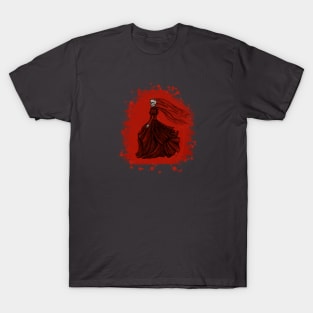 Gothic Spirit in Red T-Shirt